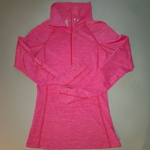 [EUC] Pink Under Armour Cold Gear Half Zip Pullover - Small